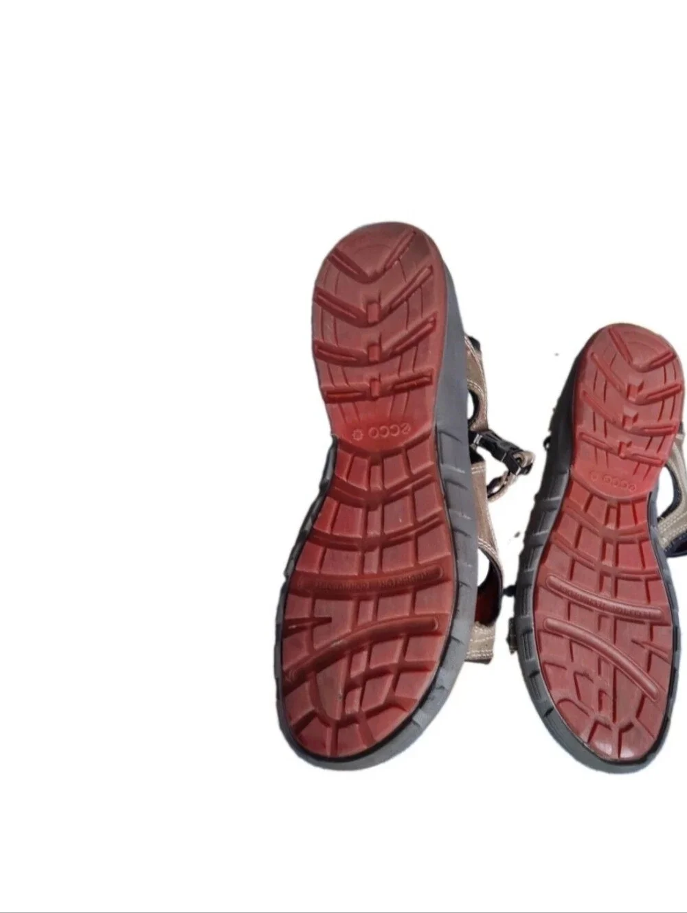 ECCO Men’s  46 Or 12-12.5 Brown Sport Sandals - Adjustable Straps. Receptor Tech